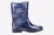 Cotswold PVC Jnr Meisjes Navy Camo Regenlaarzen Van Pvc
