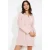 LOLALIZA corduroy blousejurk lichtroze