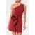 Forever New Arabella Rosette Asymmetrical Mini Dress Rio Red
