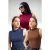 Bipantolon 3-pack geribde bodys met halve col voor dames