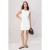 TRENDYOLMİLLA Dames Wit Effen Kort / Mini Mouwloos Recht Jurken