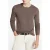 John Varvatos Leira Rib Stitch Ls Crew With Shoulder D Elephant