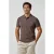 Profuomo regular polo donkerbruin