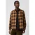 QS flanel regular fit geruit overshirt – lichtbruin