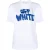 Gebroken wit jaren ’70 Type Logo Casual T-shirt Wit T-shirt