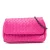 Tweedekans Mini Nappa Intrecciato Uitbreidbare Ketting Flap Crossbody