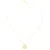 Orphelia ‘Elaine’ Dames 925 Sterling Zilver Set: Ketting-Hanger + Oorbellen – Goud SET-7084/2