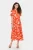 Jurk A-shape Poinciana Water Blooms multicolour