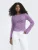 Only Onllollie L/s Lace Top Cs Jrs 15384092 T-shirt Lange Mouw Pansy Pale Violet Flower
