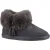 Hush Puppies Ayana Grijs en imitatiebont damespantoffels