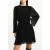 French Connection Callie Pleated Lurex Dress Black