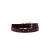 Pinned by K leren riem met studs bordeauxrood