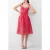 French Connection Embroidered Lace Strappy Dress Red