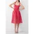French Connection Embroidered Lace Strappy Dress Red