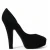 Dolce & Gabbana Zwarte Suede Leren Plateauschoen Hakken
