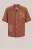 Blue Ridge – Heren relaxed fit overhemd met embroideries – Relaxed Fit – Terra Cotta – Katoen –