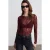 Slim Fit Kanten Bootsvorm Blouse