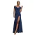 Vrouwelijke Off-Shoulder Geplooide Jurk Goddiva Scuba