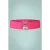 Lauren retro stretchriem in felroze