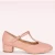 Mary Jane T-Strap pumps in roze