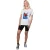 Superman Dames-T-shirt met de tekst ‘Look Up Lois Lane’ (Wit)
