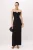 TRENDYOLMİLLA Dames Zwart Effen Maxi Mouwloos Recht Avond & Gala Jurk