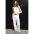Mango wide leg broek – wit