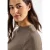 Street One Dames Col shirt met knopen in Bruin