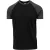 Urban Classics Heren Contrast Raglan T-shirt (Zwart/Kool)