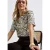 Street One Dames Batwing shirt met patroon in Beige