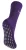 THMO – Thermische fleece gevoerde pantoffelsokken voor dames – Paars