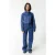 Colourful Rebel Gaias Logo High Rise Wide Leg Denim Pants Mid Blue Denim