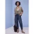 Overhemdblouse met getapete details