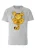 LOGOSHIRT Shirt ‘Garfield – Scratches’  grijs / oranje / zwart / wit