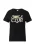 QS Shirt  lichtgeel / zwart / wit