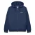 Lambretta Heren AW24 Volledige Rits Hoodie (Marineblauw/Kaki Groen)