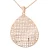 Orphelia ‘Pina’ Dames 925 Sterling Zilveren Ketting met Hanger – Roze ZK-7191/RG