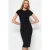 TRENDYOLMİLLA Dames Zwart Effen Midi Kort Casual Bodycon Jurken