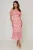 Off-shoulder bloemenpatroon bodycon midi-jurk