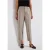 Street One Dames Melange-look paperbag broek in Beige