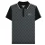 Lambretta Heren Tweekleurig Groot & Lang Poloshirt (Zwart)