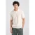 America Today regular polo gebreid wit