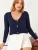 Bianco Lucci Gebreid vest  donkerblauw