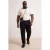 TRENDYOL MAN Heren Zwart Effen Normale taille Grote maten Jeans