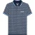 Lambretta Heren SS25 Geometrisch Groot & Lang Poloshirt (Marineblauw/Azur blauw)