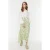 Trendyol Modest Dames Groen Stippen Maxi A-lijn A-lijn Modest Rokken