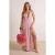 TRENDYOLMİLLA Dames Oranje Geometrisch patroon Maxi Mouwloos Strandkleding Skater Strandjurken