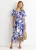 Viscose Bloemen Wikkel Midi Dress