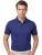 Pierre Cardin polo blauw 3-knoops effen
