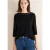 Cecil Dames Batwing shirt met mesh in Zwart